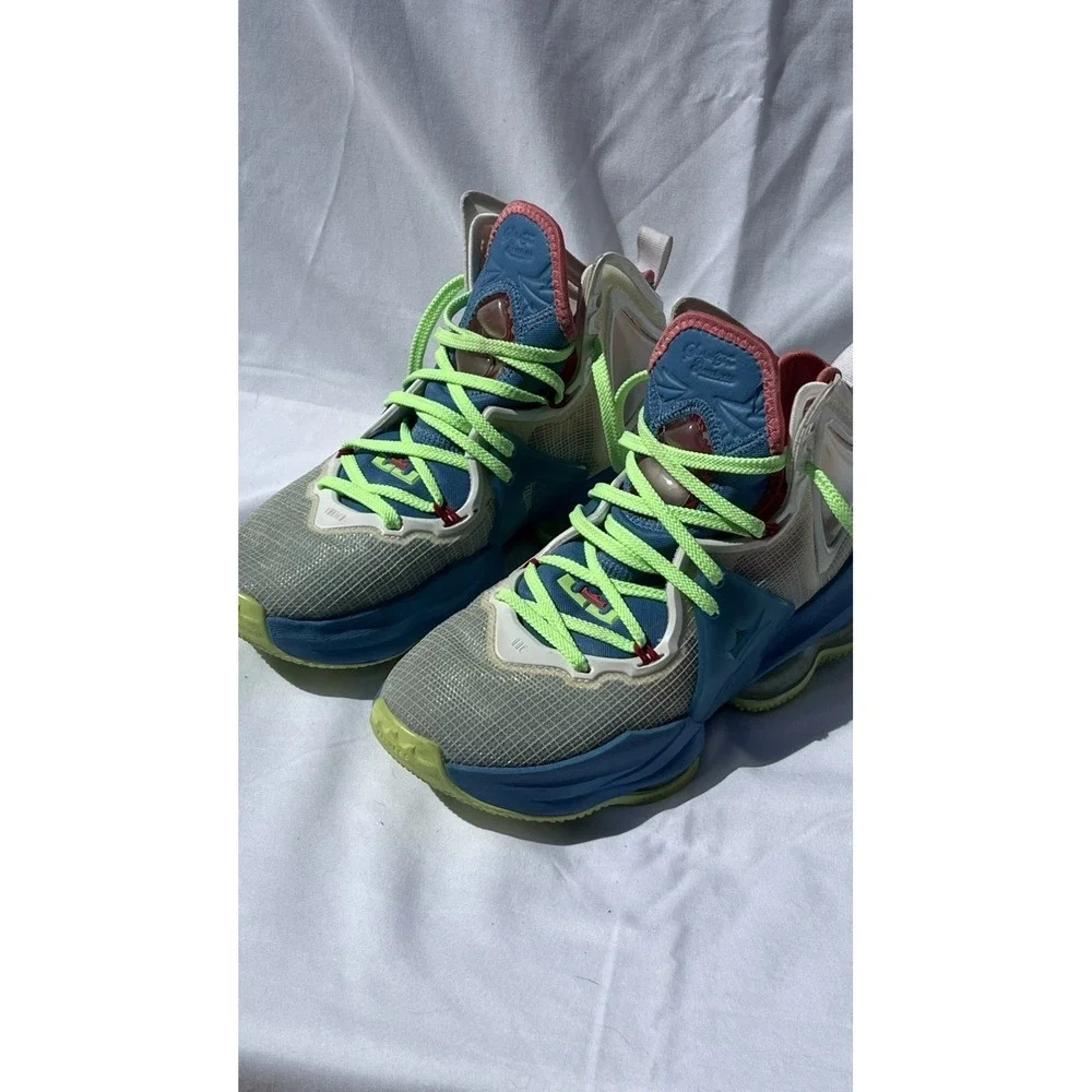 Nike Shoes LeBron XIX 19 GS Dutch Blue Pomegranite‎ Sneakers Sz 5.5 DC9339-400